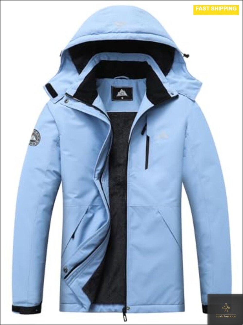 Waterproof Insulated Ski & Snowboard Jacket with Detachable Hood